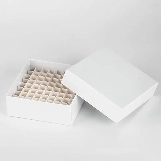 SciStar Fundamentals Cardboard Freezer Boxes with Grid Inserts